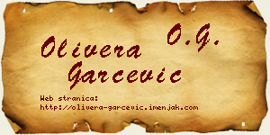 Olivera Garčević vizit kartica